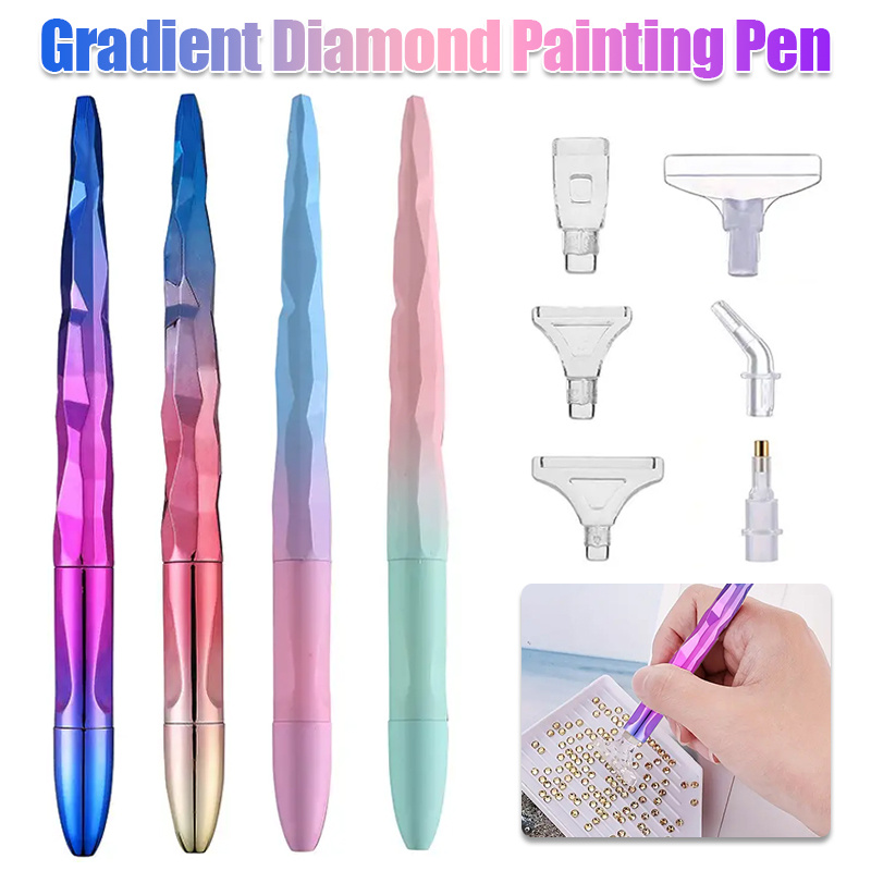 Resin Art Painting - مجموعة أقلام رسم بالألماس المتدرج مع