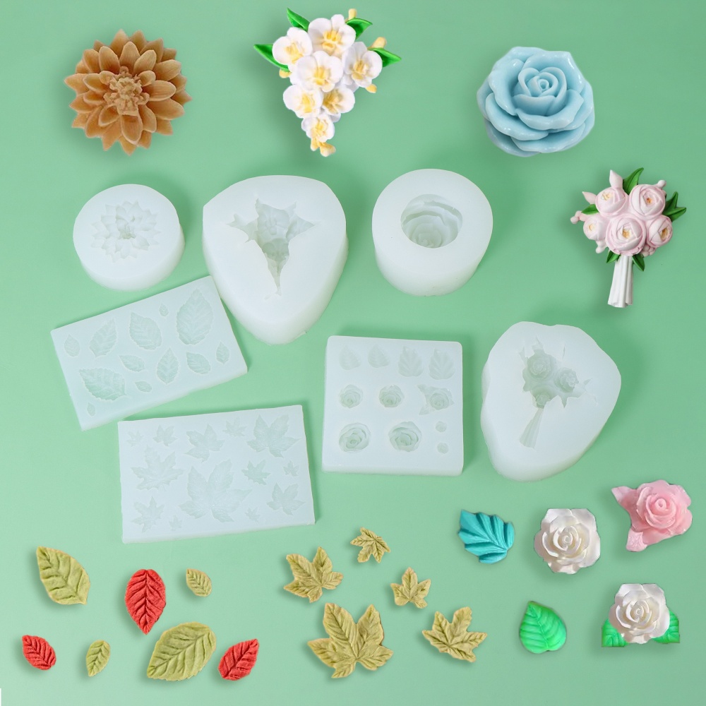 Resin Art Rose Petals - قالب صابون سيليكون بتلات الورد قالب