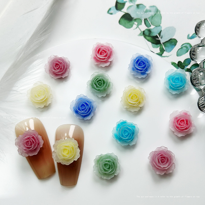 Resin Art Rose Petals - سحر فن الأظافر من الراتنج الوردي
