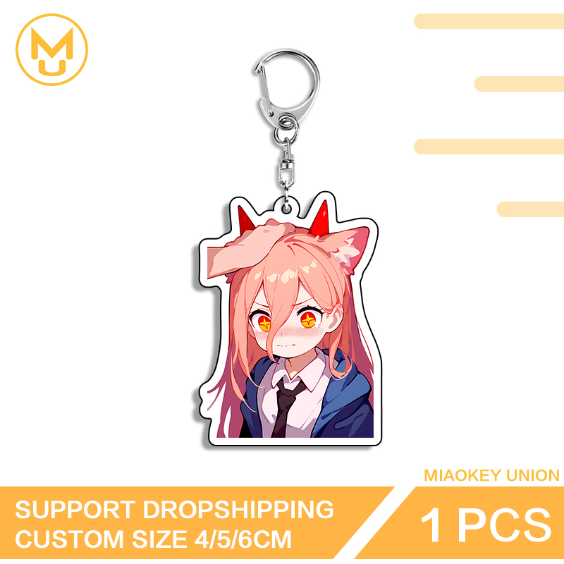 Resin Art Keychain Design - Kawaii صفر اثنين أنيمي الشكل الفن