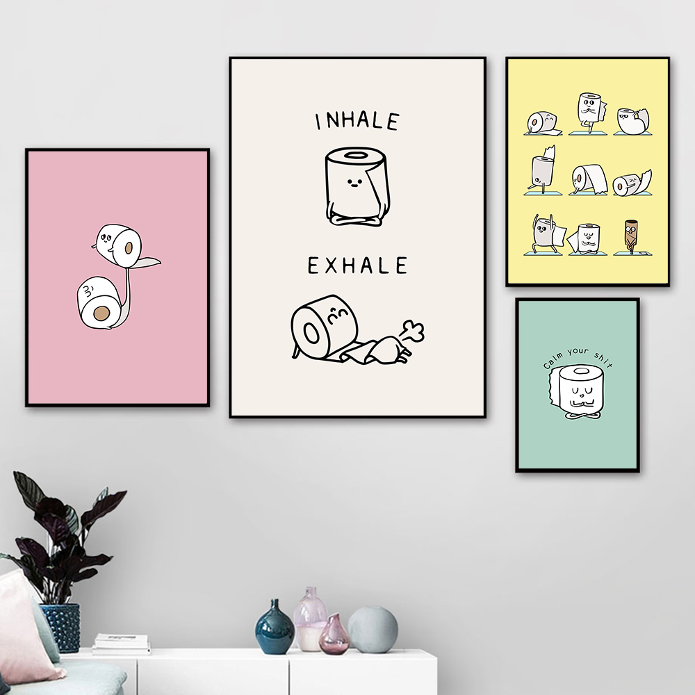 Resin Art Quotes - ورق حائط بتصميم ورق التواليت مع