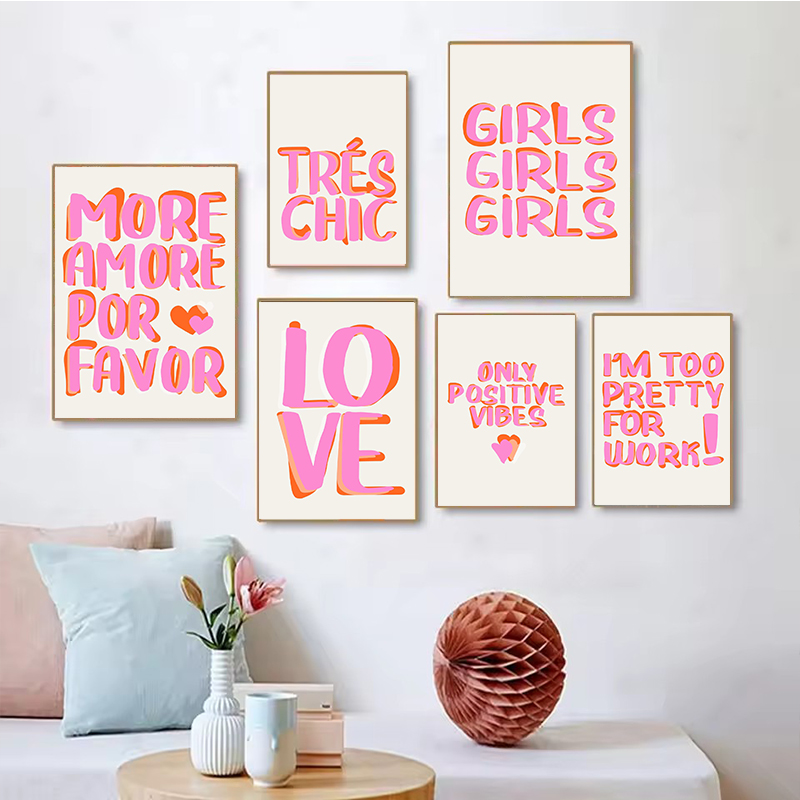 Resin Art Quotes - لوحة فنية جدارية ملونة بتصميم نورديك
