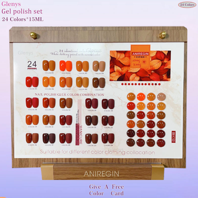 Resin Art Varnish - طلاء أظافر بني عتيق بـ 24