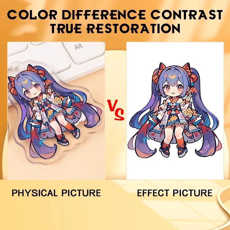 Kawaii صفر اثنين أنيمي الشكل ا - مراجعة Resin Art Keychain Design وسعره