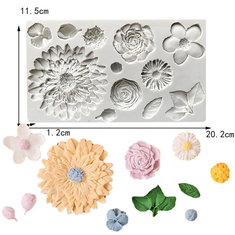 بتلات وأوراق عباد الشمس قالب ف - مراجعة Resin Art Rose Petals وسعره