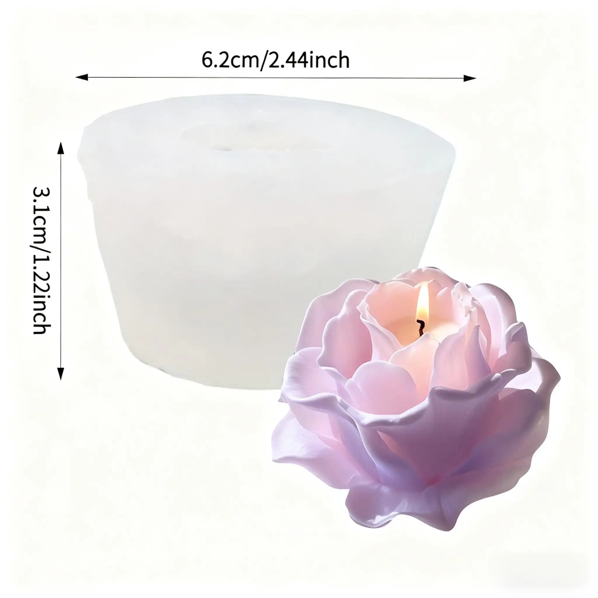 قالب سيليكون ثلاثي الأبعاد على - مراجعة Resin Art Rose Petals وسعره