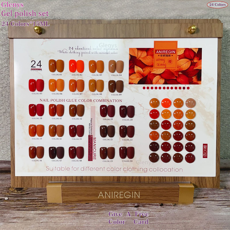 طلاء أظافر بني عتيق بـ 24 لونً - مراجعة Resin Art Varnish وسعره