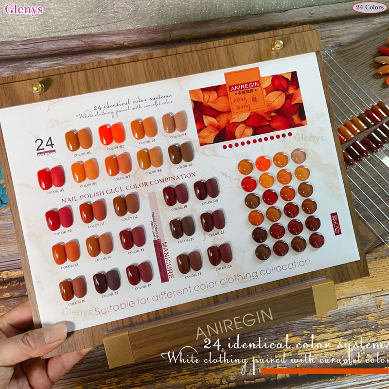 طلاء أظافر بني عتيق بـ 24 لونً - مراجعة Resin Art Varnish وسعره