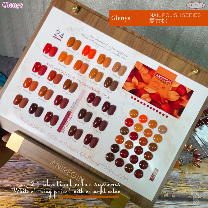 طلاء أظافر بني عتيق بـ 24 لونً - مراجعة Resin Art Varnish وسعره